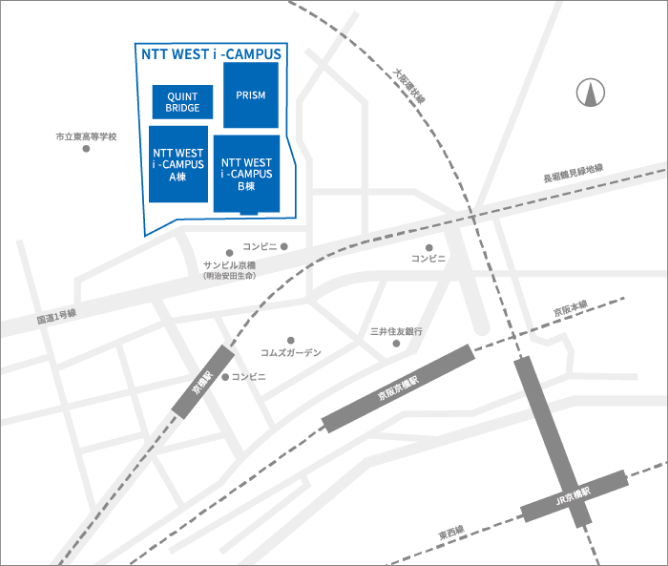 LINKSPARK OSAKA アクセスマップ